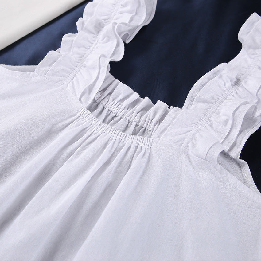 Dame luftig Off-Shoulder Kjole med Rüschendetails Stilla