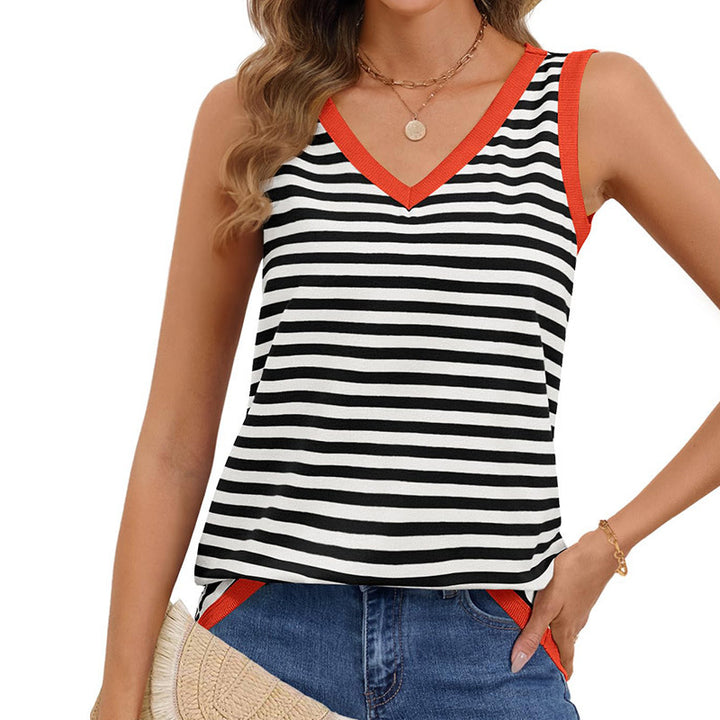 Dame afslappet stribet Tank Top Stilla