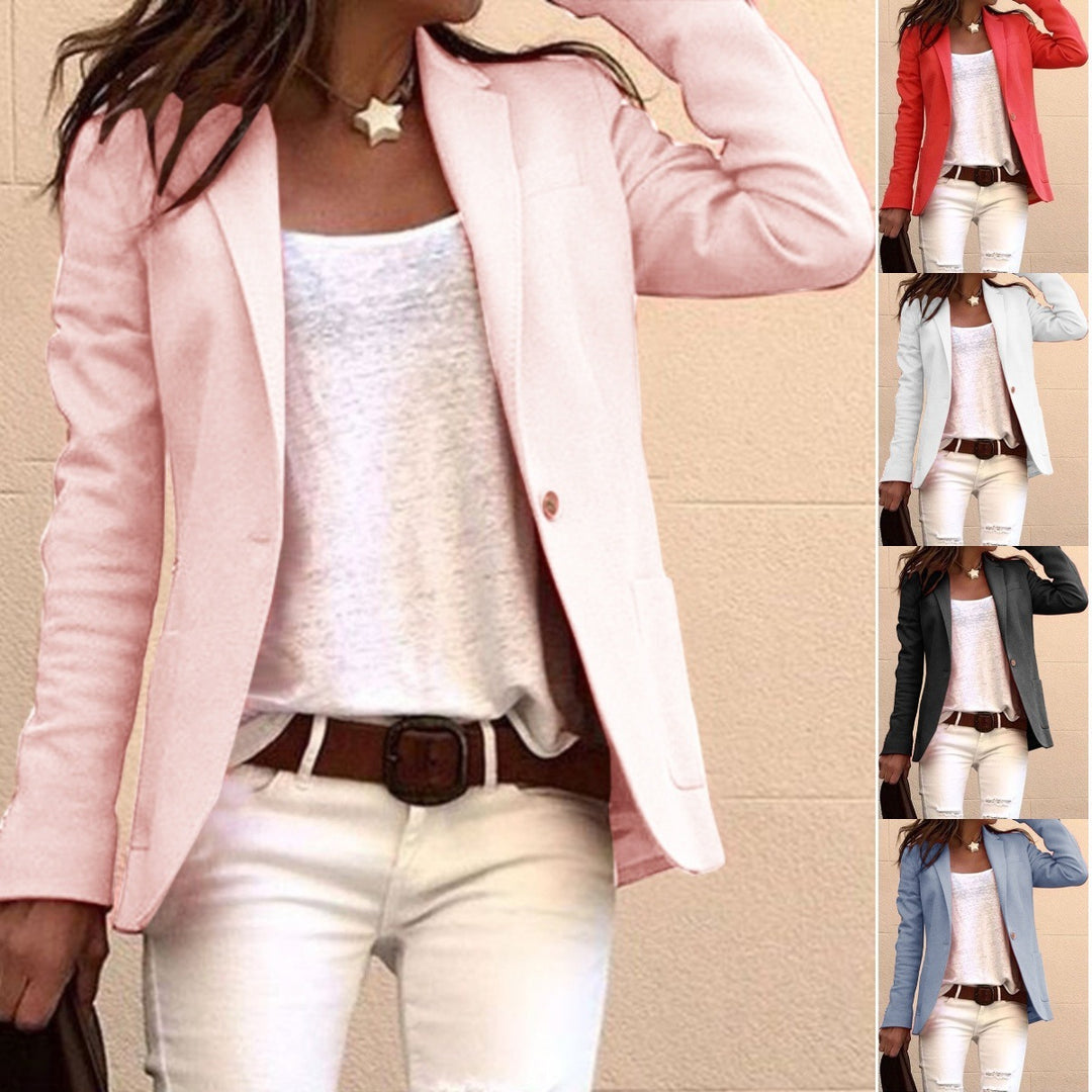 Dame elegant snit blazer med fin tekstur og moderne detaljer Stilla