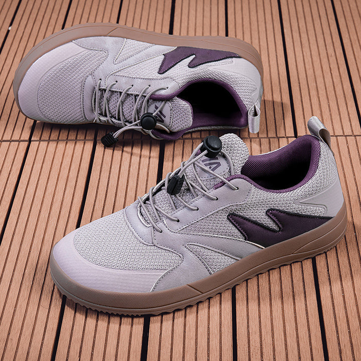 Unisex nan åndbare allround sneakers med hurtigt lukning og stødabsorberende skumsål Skovae
