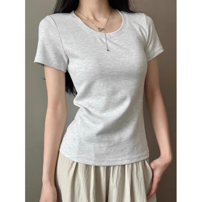 Femme Kortærmet Basic T-Shirt Stilla