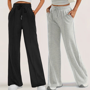 Dame løse sweatpants med sidelommer og elastisk bund Skovae