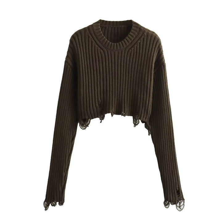 Femme Korte Stribet Pull Stilla