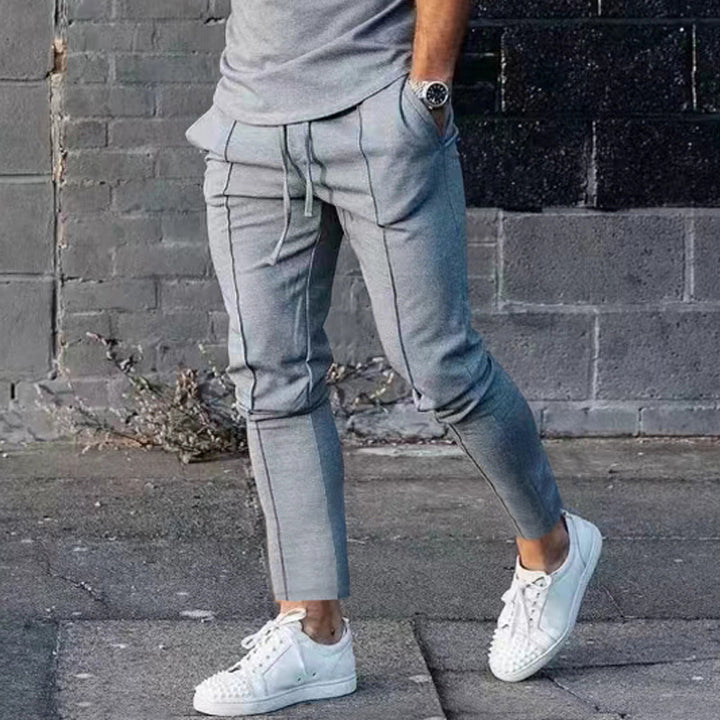 Herre fritids-joggingbukser med elastisk talje og stilfuldt design Stilla