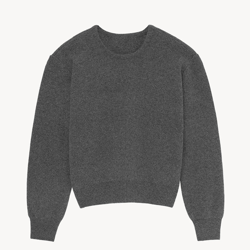 Dame Stilfuld Pullover med løs pasform og Rundhalsudskæring Stilla