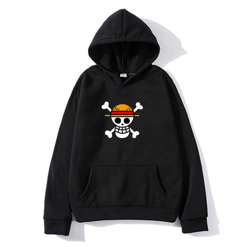 Dame hoodie med kreativ piratdesign og behagelig pasform Skovae