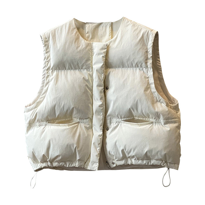 Dame quiltet vest med praktiske lommer og sporty design Stilla