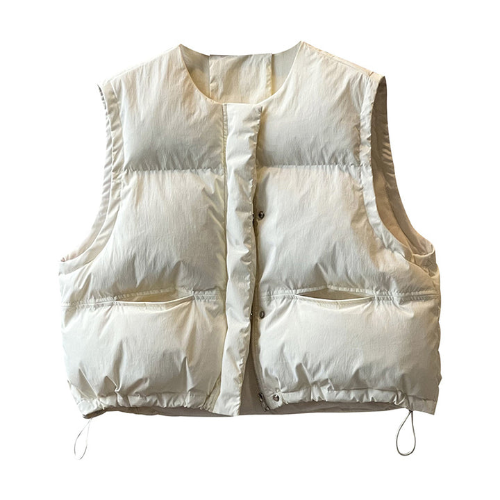 Dame quiltet vest med praktiske lommer og sporty design Stilla