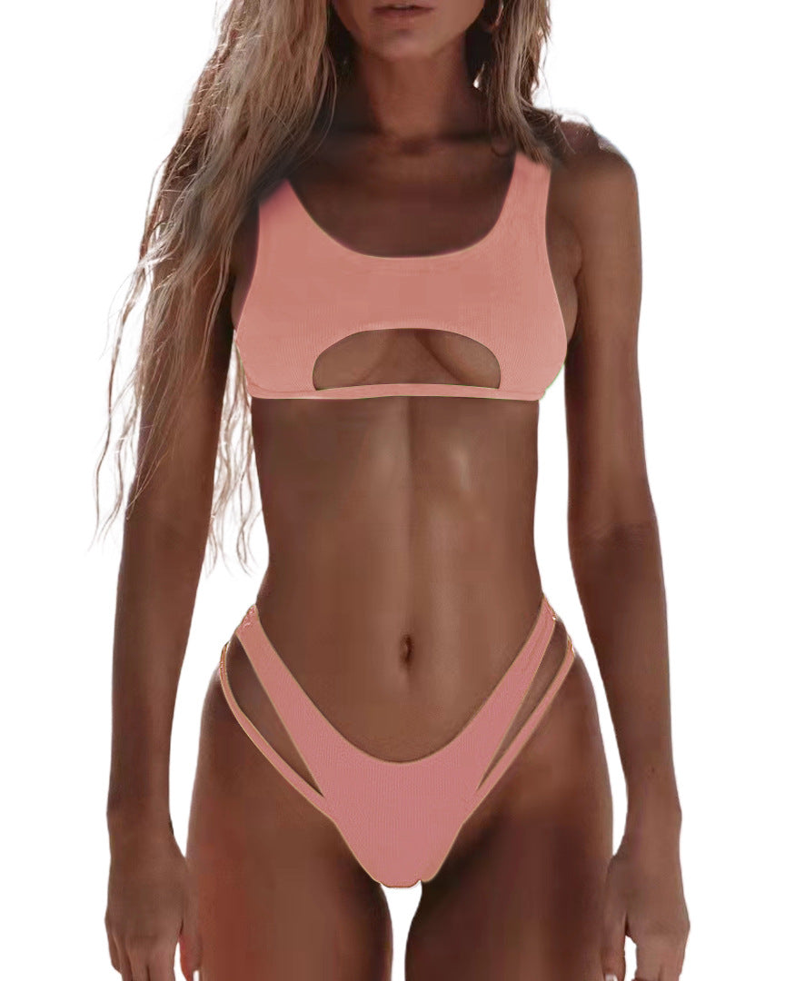 Dame bikini sæt med innovativt cut-out design Skovae