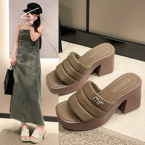 Dame Plateau-sandaler med behagelige remme Stilla
