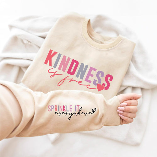 Kvinders sweatshirt med inspirerende tekst og komfortabel pasform Skovae