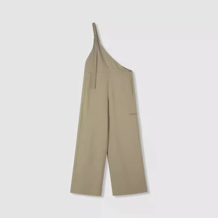 Dame Én-delt Overall med asymmetrisk Udsnit og bred Ben Stilla