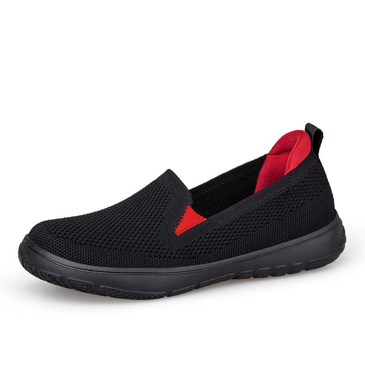 Damer nan sømløs strik-sneakers med ergonomisk fodsengsprofil og stødabsorberende letvægts sål Skovae