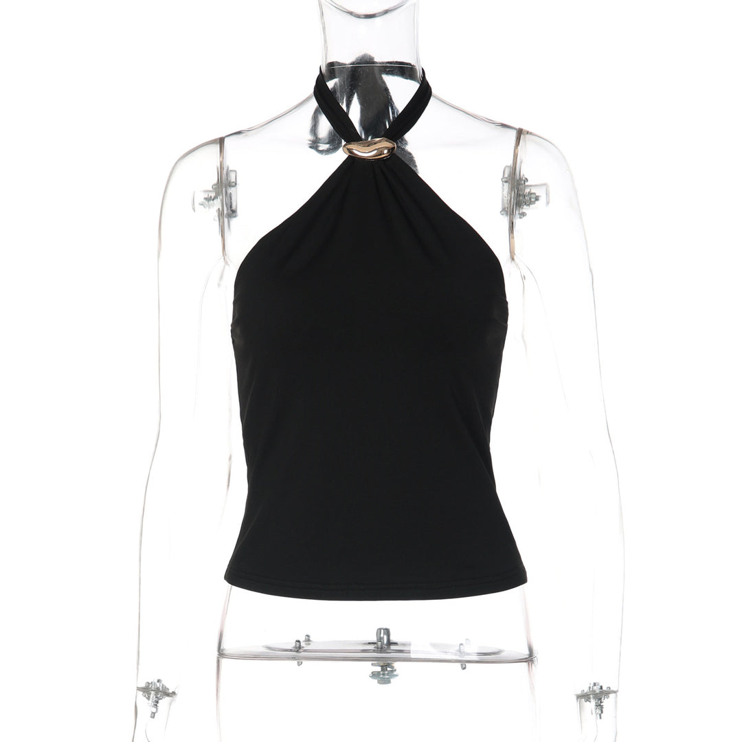 Damer Elegant og tidløst halterneck-top Skovae