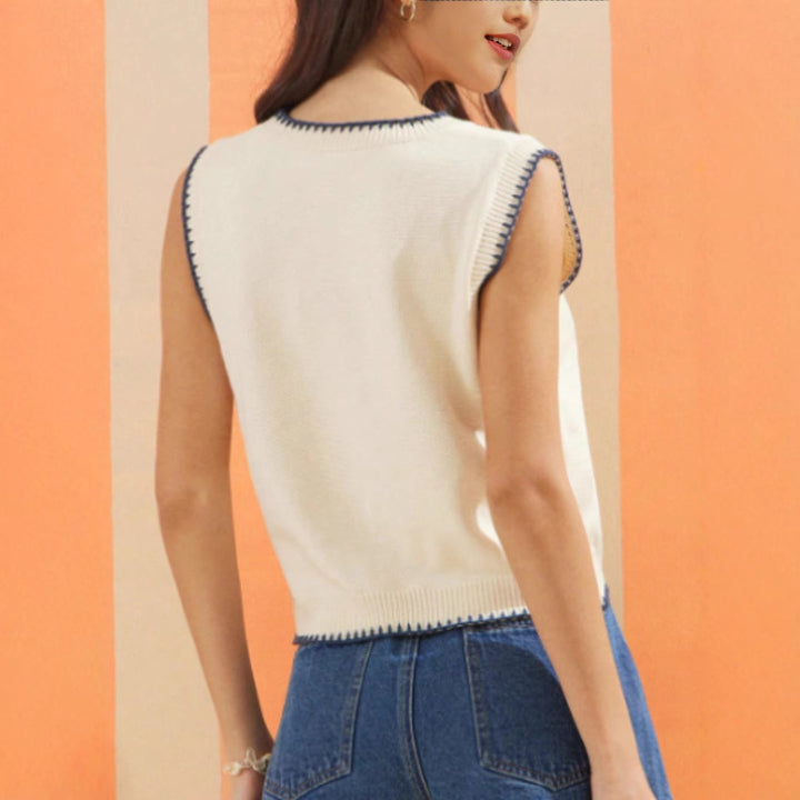 Femme Lobster Grafik Crop Sweater Stilla