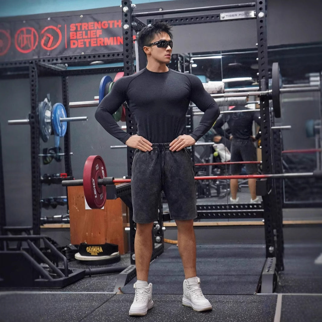 Herrer Sporty Sweatshorts med komfortabel linning og funktionelt design Stilla