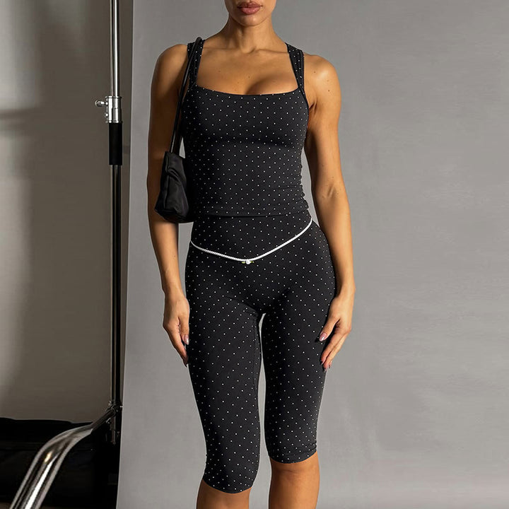 Dame Sportligt Overtøj og Leggings-Sæt Skovae