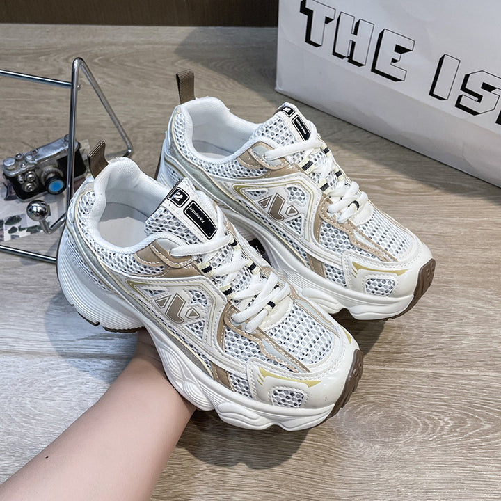Dame Sporty Fitness Sneakers med åndbar mesh-overflade og stødabsorberende sål Stilla