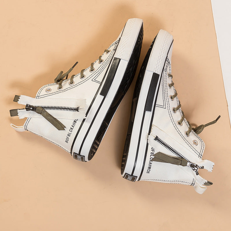 Dame Høje Sneakers med fleksibel lynlås og moderne snit Stilla