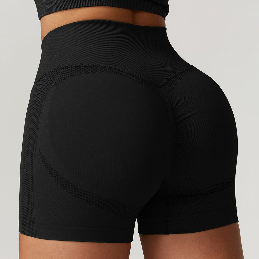 Stilla | Hip Raise Seamless Tight Yoga Shorts Høj Talje Løbe& Fitness Sports Shorts