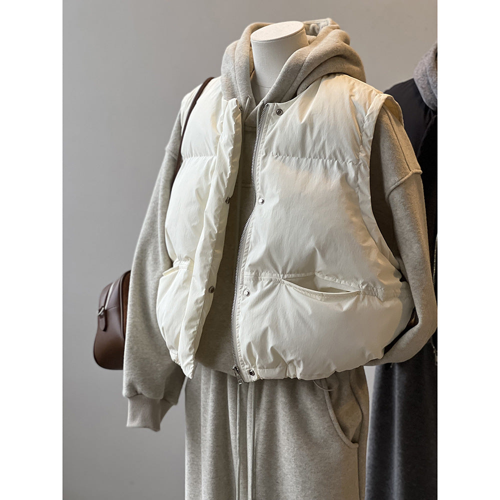 Dame quiltet vest med praktiske lommer og sporty design Stilla