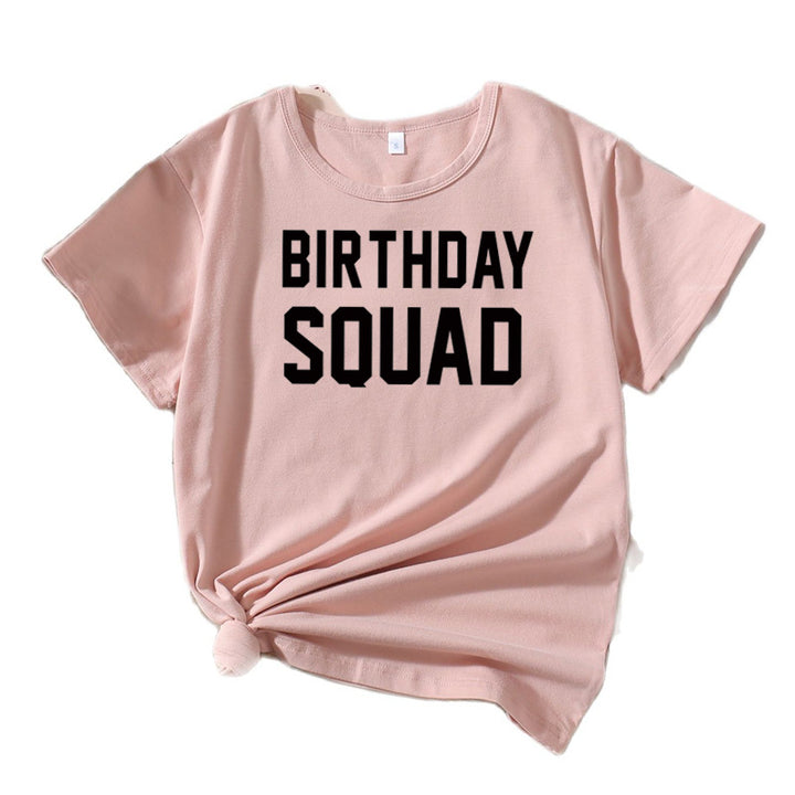 Dame Grafik Fødselsdag Squad T-Shirt Stilla