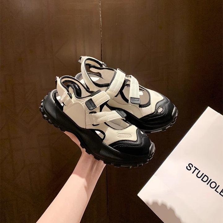 Dame Sporty Sneakers med praktisk velcro og stødabsorberende sål Stilla