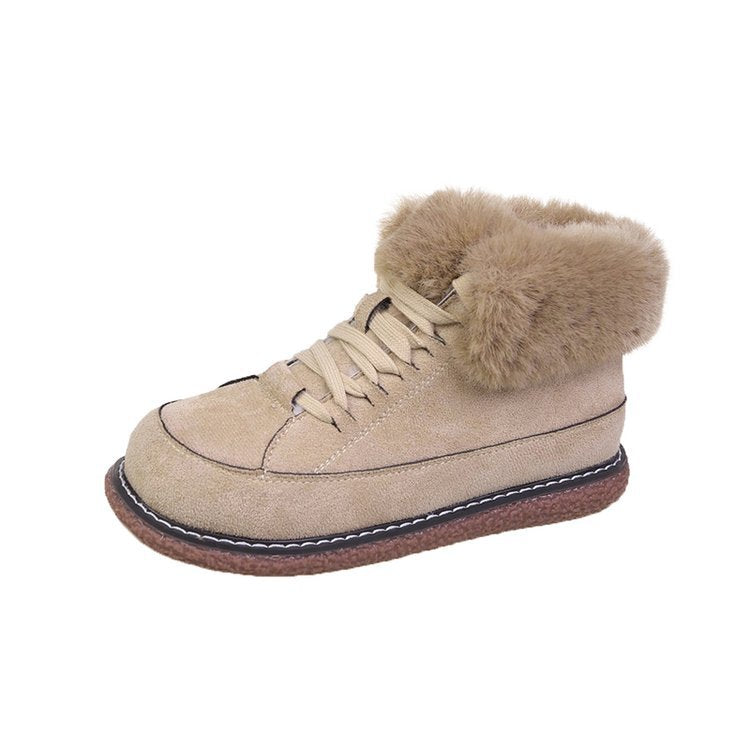 Dame Varmfutter Sneakers med Fleece-krave og skridsikker sål Stilla