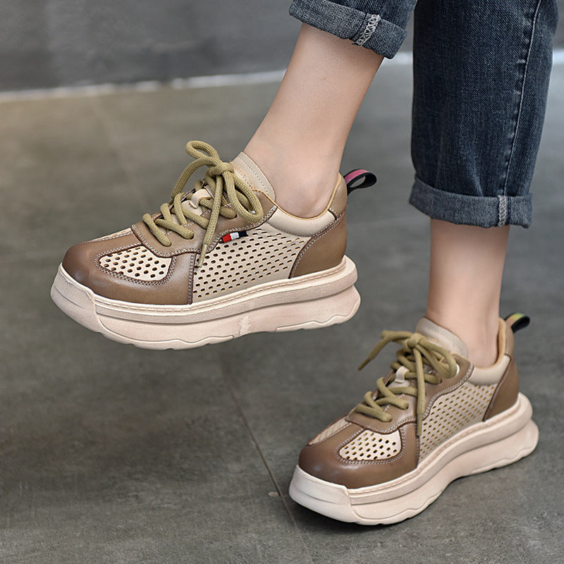 Dame Åndbare og lette Sneakers med innovativ perforering Stilla