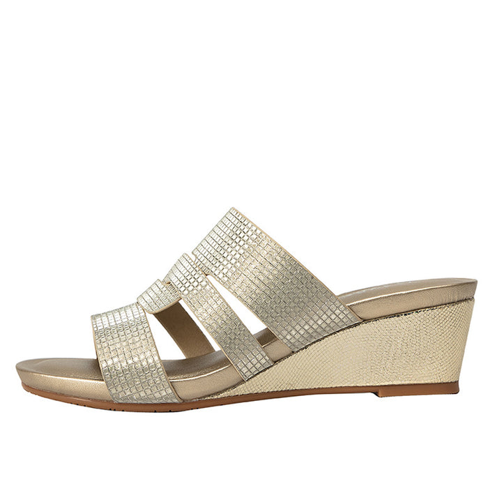 Dame Wedge-sandaler med elegant flettet remdesign og komfortabel sål Stilla