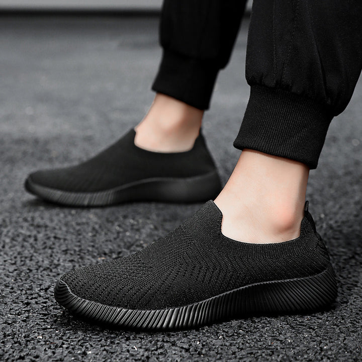 Unisex nan ultralet slip-on sko i fine strik med anatomisk komfortfodseng og ribbet fleksibel sål Skovae