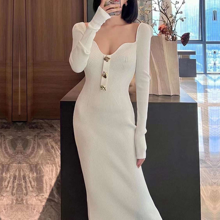 Femme Off-Shoulder Ribkjole Bodycon Stilla