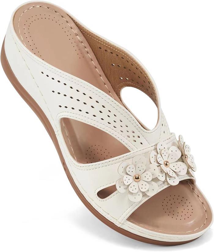 Dame Komfortable Sandaler med florale Applikationer og åndbart design Stilla