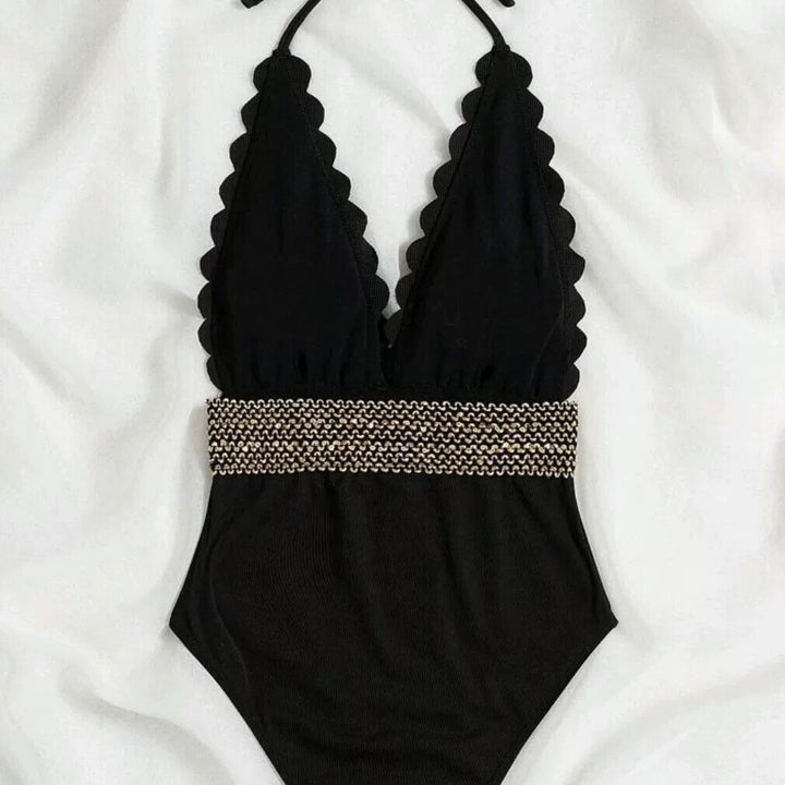 Dame Zigzag Halter Badedragt Stilla