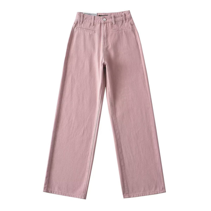 Dame højtaljede jeans med bred ben og moderne snit Stilla
