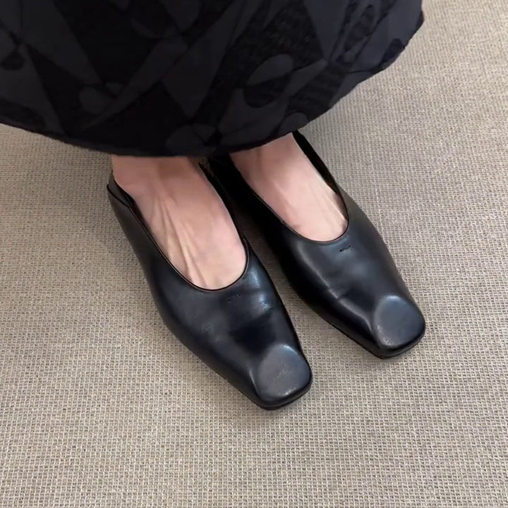 Damer Elegante Åben Tå Blokhæl Sko Stilla