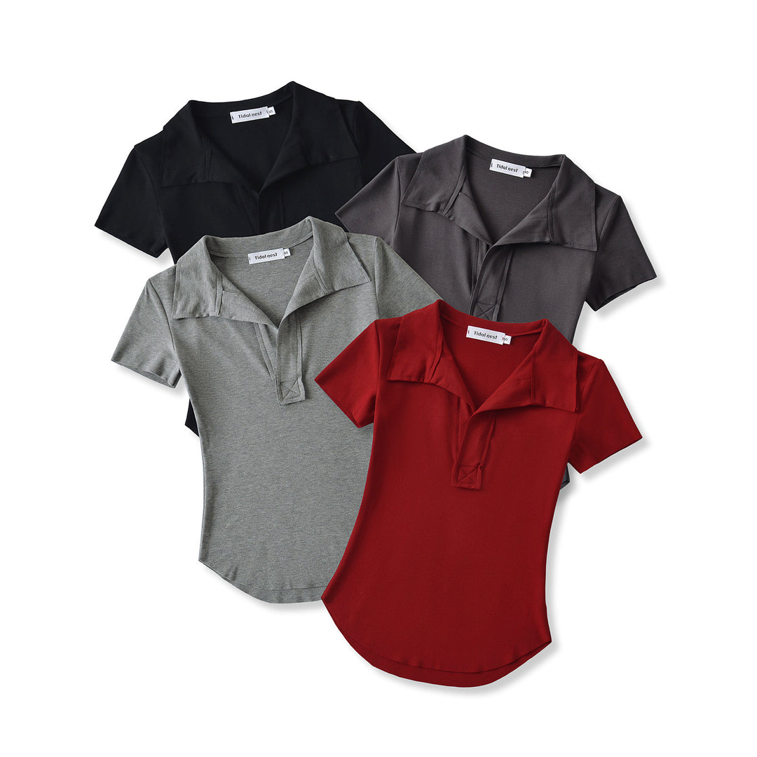 Dame Polo-Shirt med taktisk krave og kvalitets bomulds materiale Stilla