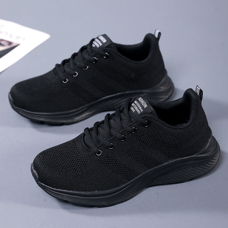 Dame nan let strik-fitness sneakers med sømløst overmateriale, adaptiv EVA-dæmpning og ergonomisk hælpolstring Skovae