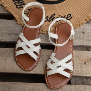 Dame Fritids-sandaler med elegant krydsrem og justerbar rem Stilla
