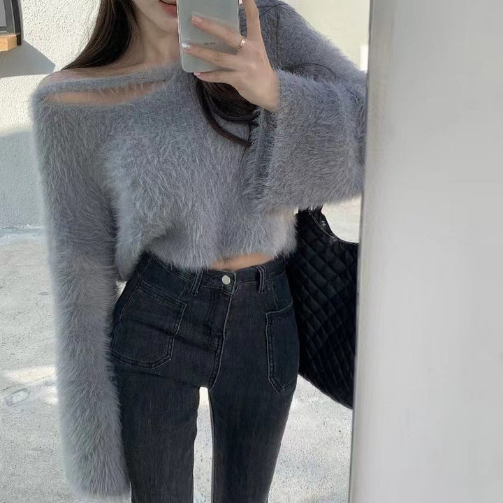 Kvinders hyggelige sweater med blødt materiale og afslappet snit Stilla