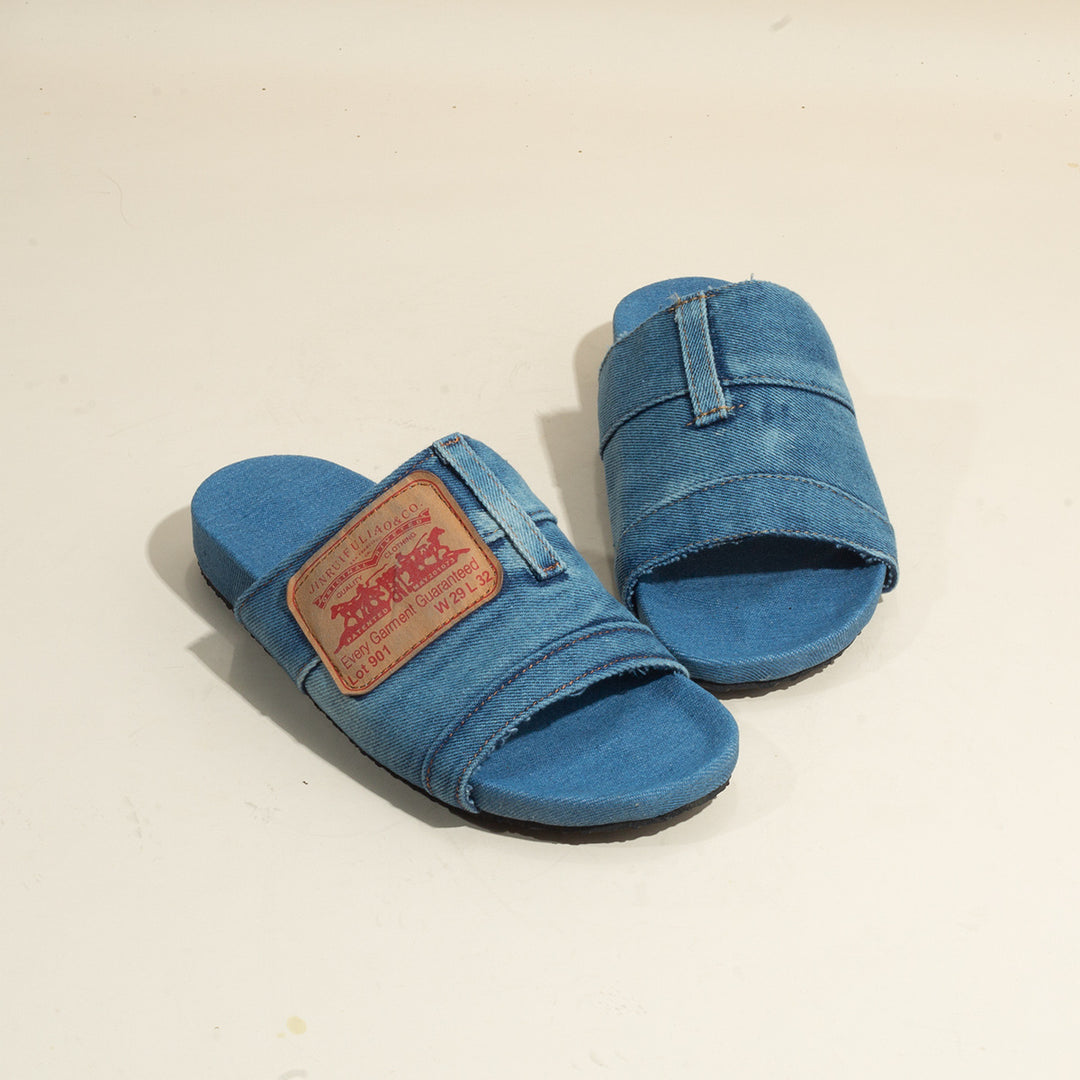 Dame Slipper med afslappet Denim-design og skridsikker sål Stilla