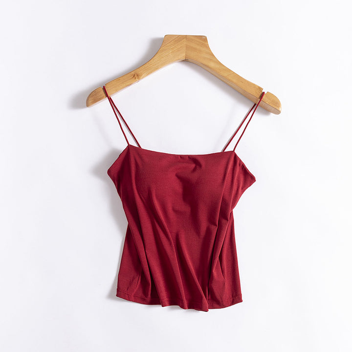 Fru Justerbare Remme Crop Camisole Stilla