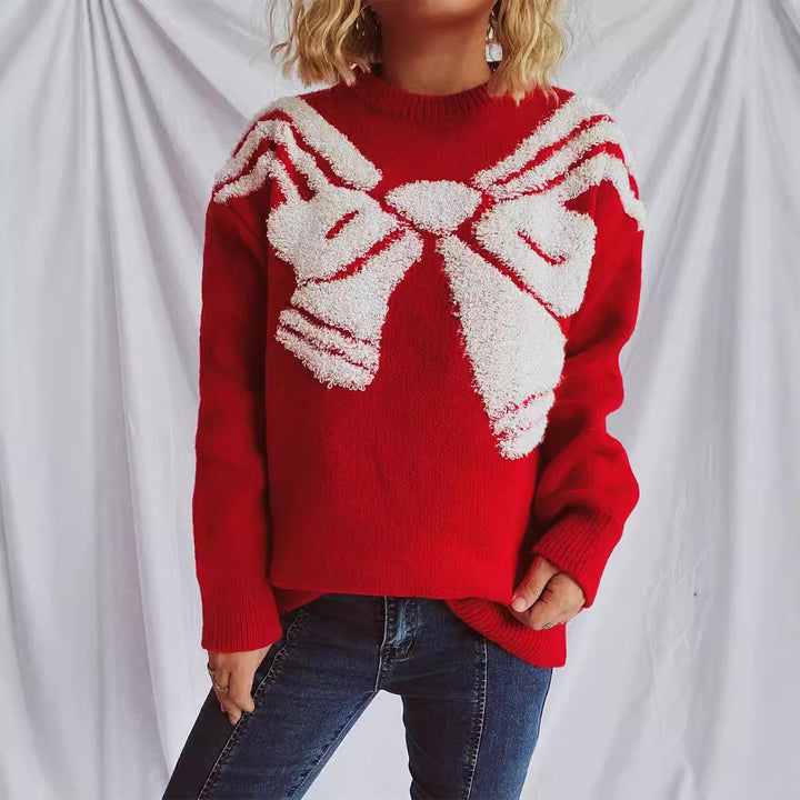 Kvinders sweater med kreativt 3D-design Stilla