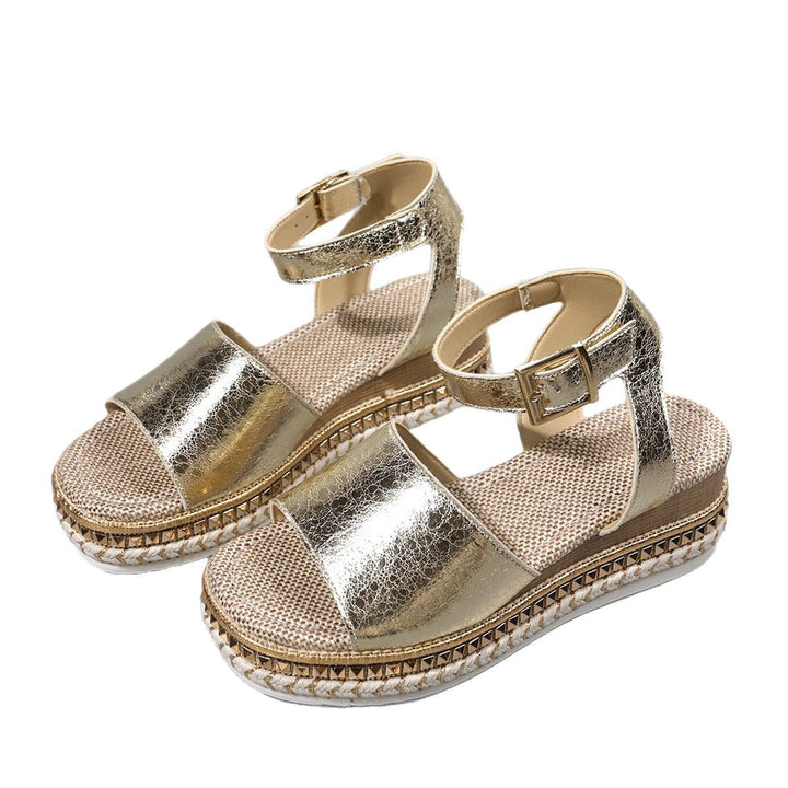 Dame mode Plateau-sandaler med elegante remme og skridsikre såler Stilla