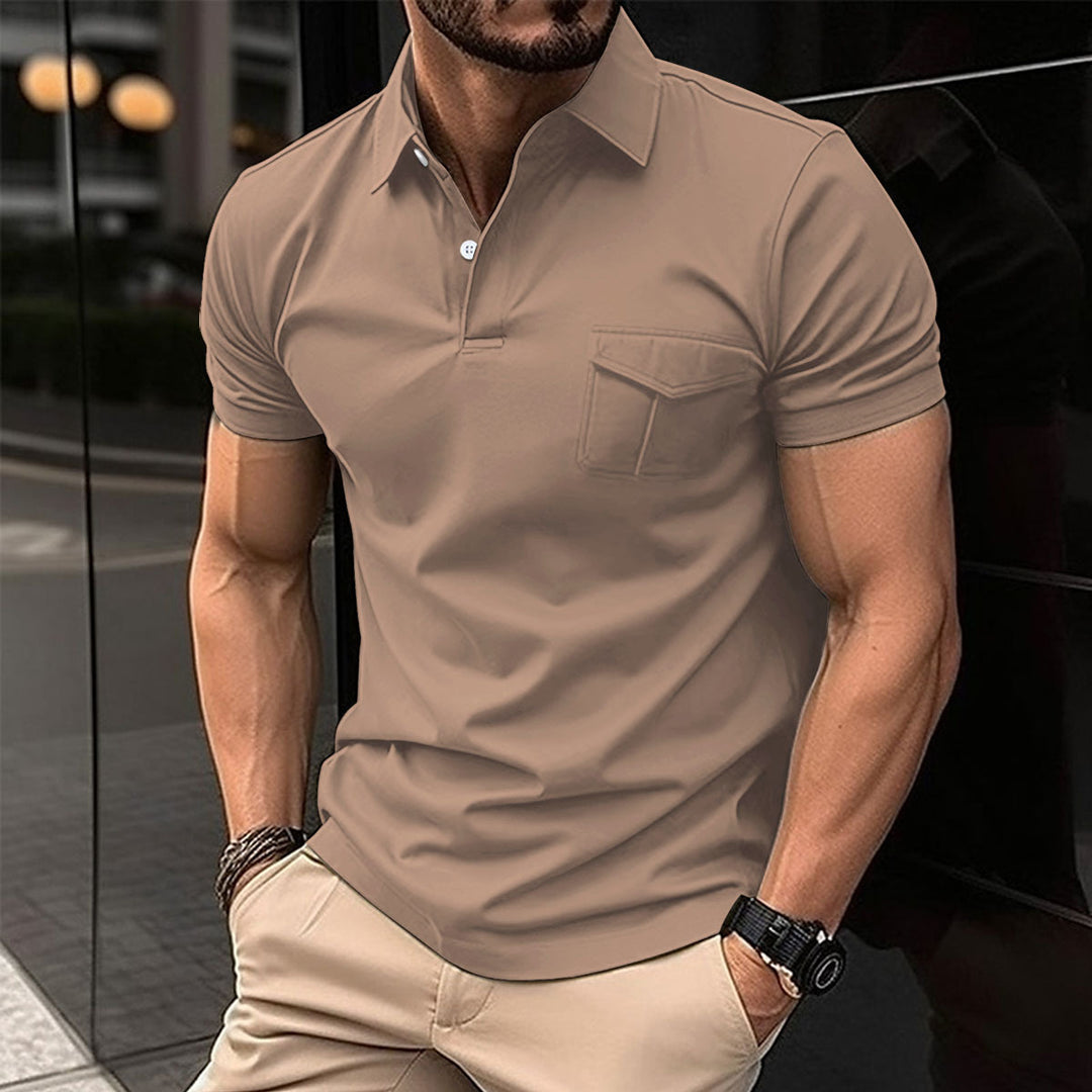 Herre Poloshirt med moderne snit og praktisk brystlomme Stilla