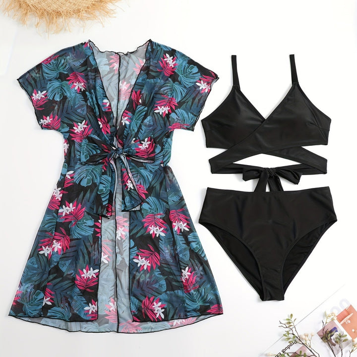 Dame wrapped dress and bikini set Skovae