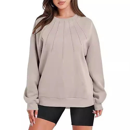 Dame Sweatshirt med raffineret foldedesign Stilla