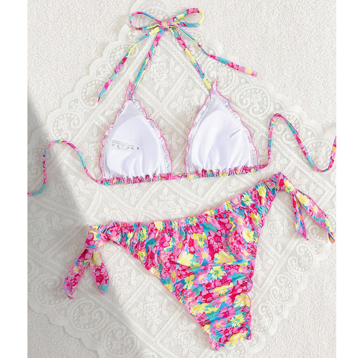 Dame Triangel-Bikini med legende blomsterprint Skovae