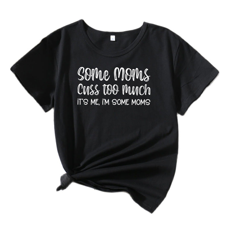 Dame Fritids Humoristisk Grafik T-shirt Stilla 1751262355