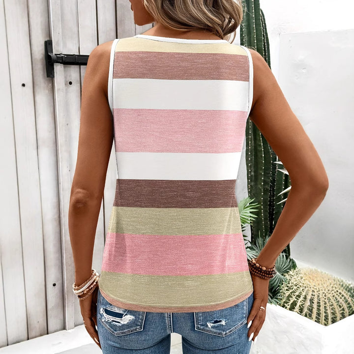 Dame Mode Tanktop med ringdetaljer Stilla